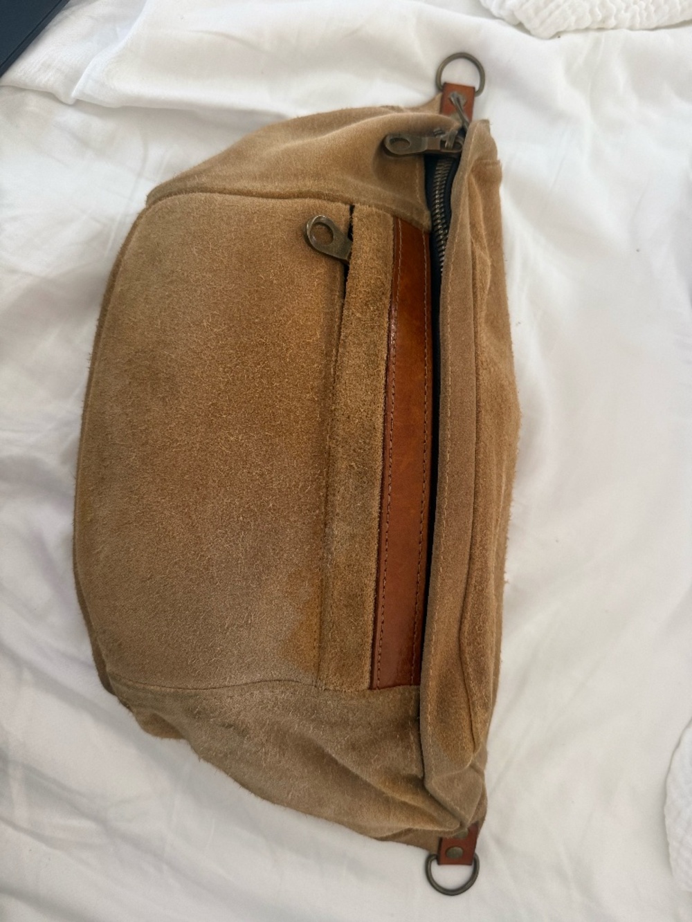 Tan Suede Parker Thatch Cross Your Heart Sling